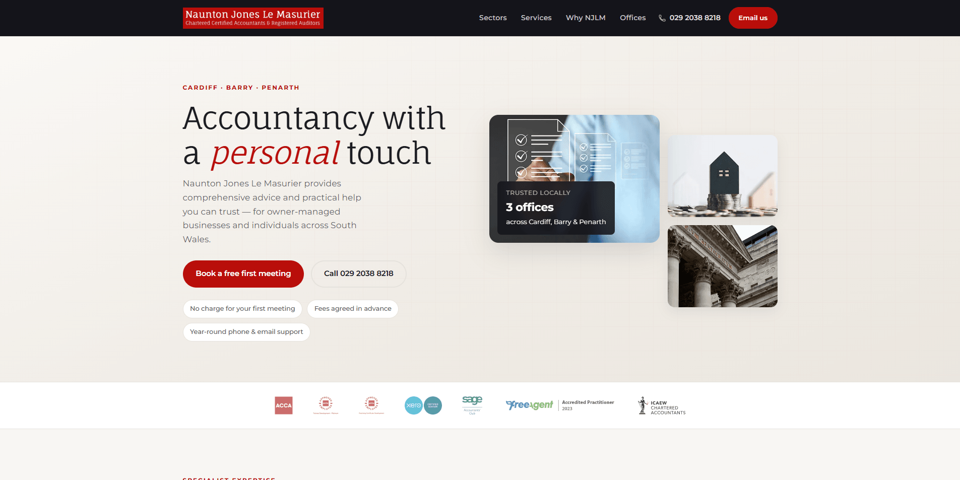 Accountant website generated by Refresh Kiwi